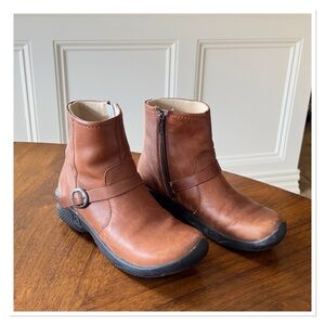 KEEN Brown Leather Ankle Boots